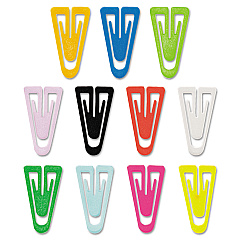 GEM Plastic Paper Clips, Medium (No. 4), Assorted Colors, 500/Box (PC0300)
