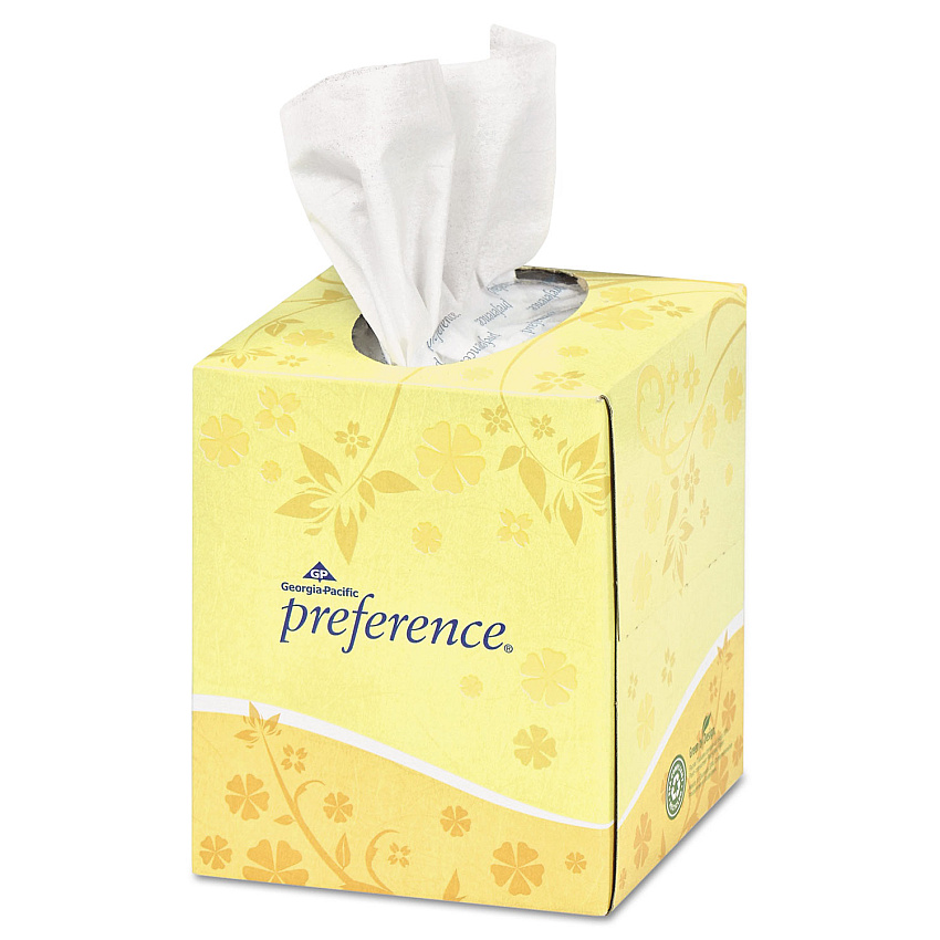 Georgia Pacific Professional Pacific Blue Select Cube Box Facial Tissue, 2-Ply, White, 100 Sheets/Box, 36 Boxes/Carton (462)