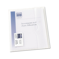 Avery Translucent Document Wallets, Letter Size, Translucent Clear, 12/Box (72278)
