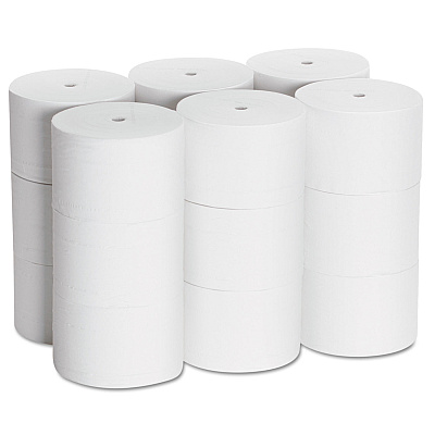 Georgia Pacific Professional Coreless Bath Tissue, Septic Safe, 2-Ply, White, 1500 Sheets/Roll, 18 Rolls/Carton (19378)