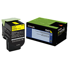 Lexmark 70C10Y0 Yellow Toner Cartridge