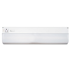 Ledu Under-Cabinet Fluorescent Fixture, Steel, 18.25"w x 4"d x 1.63"h, White (L9011)