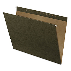 Pendaflex Reinforced Hanging File Folders, Large Format, Standard Green, 25/Box (4158)