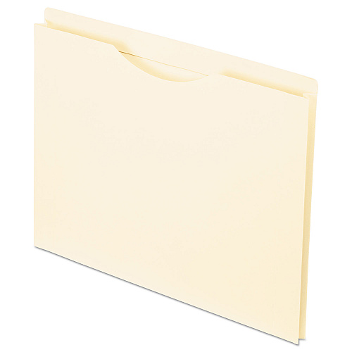 Pendaflex Manila Reinforced File Jackets, 2-Ply Straight Tab, Letter Size, Manila, 50/Box (22100)