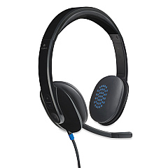 Logitech H540 Corded Headset, USB, Black (981000510)