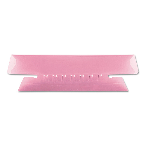 Pendaflex Transparent Colored Tabs For Hanging File Folders, 1/3-Cut Tabs, Pink, 3.5" Wide, 25/Pack (4312PIN)