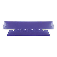 Pendaflex Transparent Colored Tabs For Hanging File Folders, 1/3-Cut Tabs, Violet, 3.5" Wide, 25/Pack (4312VIO)