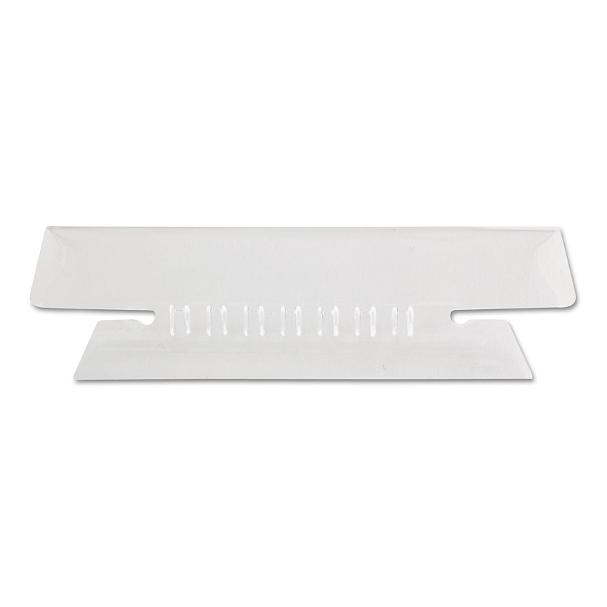 Pendaflex Transparent Colored Tabs For Hanging File Folders, 1/3-Cut Tabs, Clear, 3.5" Wide, 25/Pack (4312)