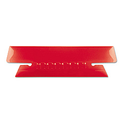 Pendaflex Transparent Colored Tabs For Hanging File Folders, 1/3-Cut Tabs, Red, 3.5" Wide, 25/Pack (4312RED)