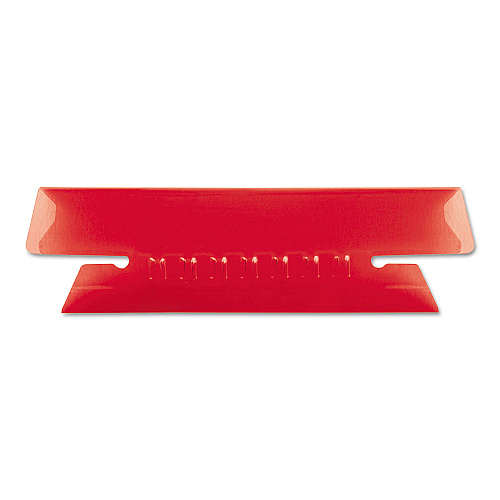 Pendaflex Transparent Colored Tabs For Hanging File Folders, 1/3-Cut Tabs, Red, 3.5" Wide, 25/Pack (4312RED)