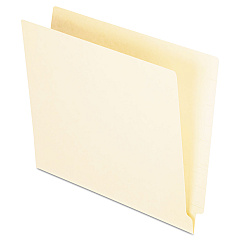 Pendaflex Manila End Tab Folders, 9.5" High Front, Straight 1-Ply Tabs, Letter Size, Manila, 100/Box (H110)