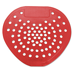 HOSPECO Health Gards Vinyl Urinal Screen, Cherry Scent, 7.75 x 6.88, Red, Dozen (03901)