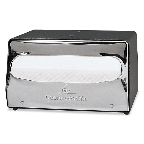 Georgia Pacific Professional MorNap Tabletop Napkin Dispenser, 7.9 x 11.5 x 4.9, Black/Chrome (51202CT)