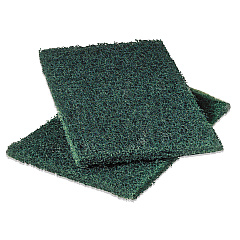 Scotch-Brite PROFESSIONAL Heavy-Duty Scouring Pad 86, 6 x 9, Green, Dozen