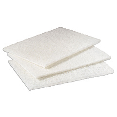 Scotch-Brite PROFESSIONAL Light Duty Cleansing Pad, 6 x 9, White, 20/Pack, 3 Packs/Carton (98)