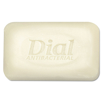 Dial Antibacterial Deodorant Bar Soap, Clean Fresh Scent, 2.5 oz, Unwrapped, 200/Carton (00098)
