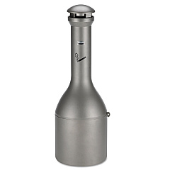 Rubbermaid Commercial Infinity Traditional Smoking Receptacle, 4.1 gal, 39" High, Antique Pewter (9W33APE)