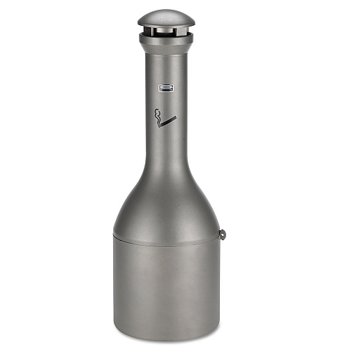 Rubbermaid Commercial Infinity Traditional Smoking Receptacle, 4.1 gal, 39" High, Antique Pewter (9W33APE)