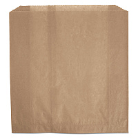 Rubbermaid Commercial Waxed Napkin Receptacle Liners, 2.75" x 8.5", Brown, 250/Carton (6141)