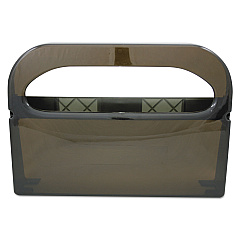 HOSPECO Health Gards Toilet Seat Cover Dispenser, Half-Fold, 16 x 3.25 x 11.5, Smoke (HG12SMO)