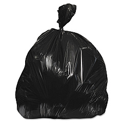 Heritage Low-Density Repro Can Liner, 55 gal, 1.5 mil, 36" x 58", Black, 100/Carton (X7258AK)