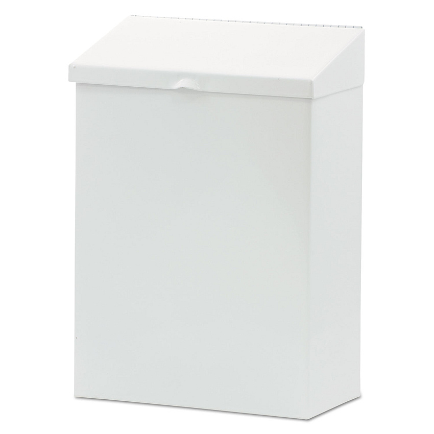 HOSPECO Feminine Hygiene Waste Receptacle, Metal, White (ND1W)