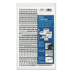 Chartpak Press-On Vinyl Letters and Numbers, Self Adhesive, Black, 1/4"h, 610/Pack (01000)