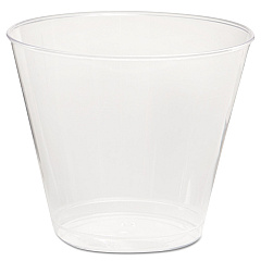 WNA Comet Plastic Tumbler, 5 oz, Clear, Squat, 50/Pack, 20 Packs/Carton (T5S)