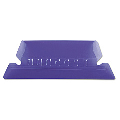 Pendaflex Transparent Colored Tabs For Hanging File Folders, 1/5-Cut Tabs, Violet, 2" Wide, 25/Pack (42VIO)