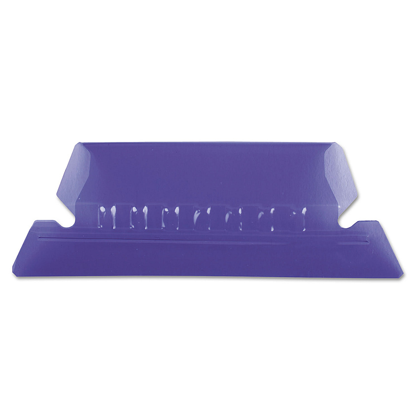 Pendaflex Transparent Colored Tabs For Hanging File Folders, 1/5-Cut Tabs, Violet, 2" Wide, 25/Pack (42VIO)