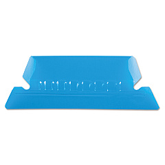 Pendaflex Transparent Colored Tabs For Hanging File Folders, 1/5-Cut Tabs, Blue, 2" Wide, 25/Pack (42BLU)