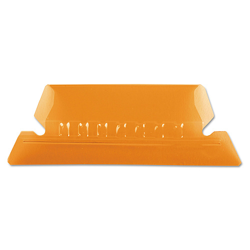 Pendaflex Transparent Colored Tabs For Hanging File Folders, 1/5-Cut Tabs, Orange, 2" Wide, 25/Pack (42ORA)