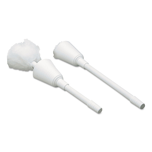 Impact Cone Toilet Bowl Mop,13" Handle, 5.5" Mop Head, White (3600)