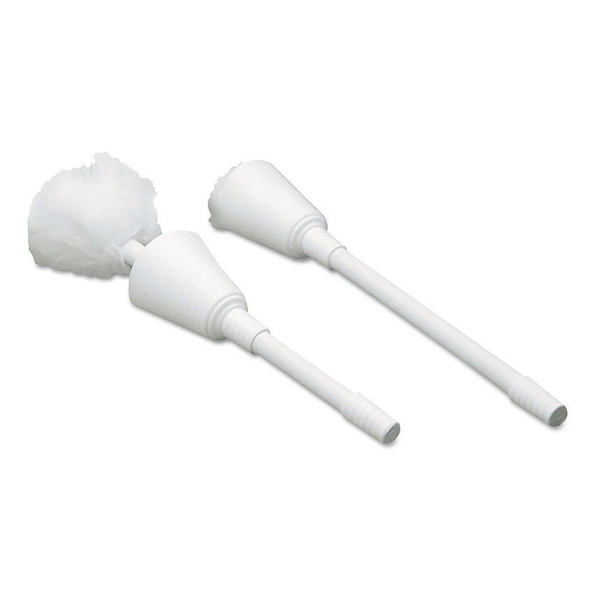 Impact Cone Toilet Bowl Mop,13" Handle, 5.5" Mop Head, White (3600)