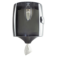 Center-pull Paper Towel Dispenser, 9.9 X 10 X 10.5, Translucent Smoke