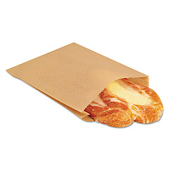 Bagcraft EcoCraft Grease-Resistant Sandwich Bags, 6.5" x 8", Natural, 2,000/Carton (300100)