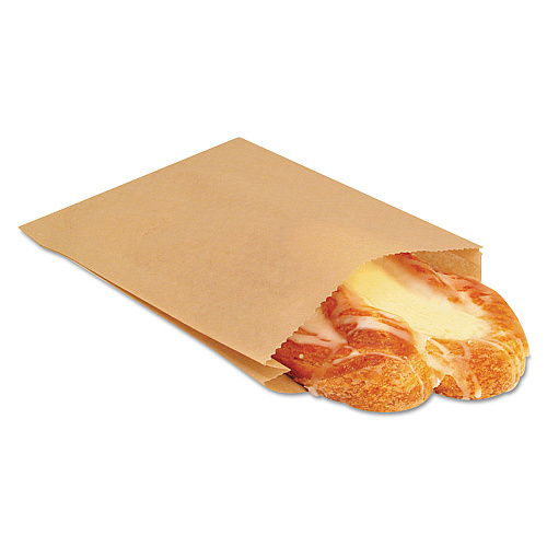 Bagcraft EcoCraft Grease-Resistant Sandwich Bags, 6.5" x 8", Natural, 2,000/Carton (300100)