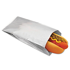 Bagcraft Foil Single-Serve Bags, 3.5" x 8.5", Silver, 1,000/Carton (300456)