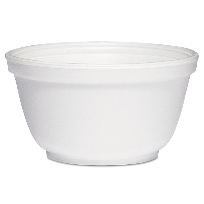 Dart Foam Bowls, 10 oz, White, 50/Pack, 20 Packs/Carton (10B20)