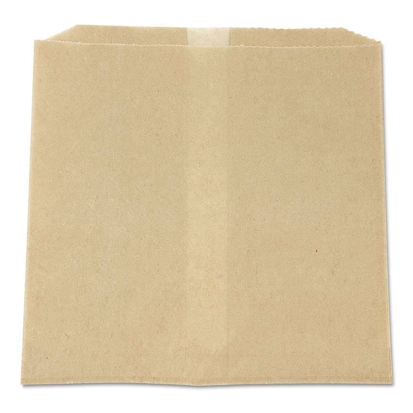 HOSPECO Waxed Napkin Receptacle Liners, 8.5" x 8", Brown, 500/Carton (6802W)