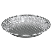 HFA Aluminum Pie Pan, #10, 9.63" Diameter x 1.22"h, 200/Carton (30535)