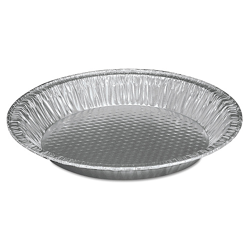HFA Aluminum Pie Pan, #10, 9.63" Diameter x 1.22"h, 200/Carton (30535)