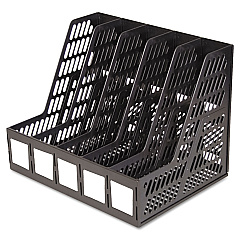 Advantus Literature File, Five Slots, 13.25 x 10 x 10.25, Black (34092)