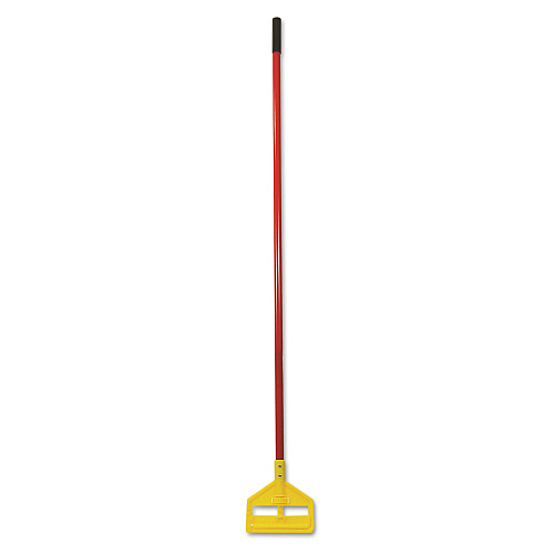 Rubbermaid Commercial Invader Fiberglass Side-Gate Wet-Mop Handle, 60", Red/Yellow (H146RED)