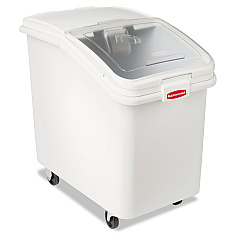 Rubbermaid Commercial ProSave Mobile Ingredient Bin, 30.86 gal, 18 x 29.75 x 28, White (360388WHI)