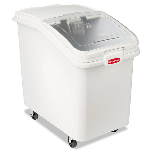 Rubbermaid Commercial ProSave Mobile Ingredient Bin, 30.86 gal, 18 x 29.75 x 28, White (360388WHI)