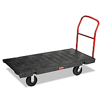 Rubbermaid Commercial Platform Truck, 2,000 lb Capacity, 30 x 60 x 7, Black (4471BLA)
