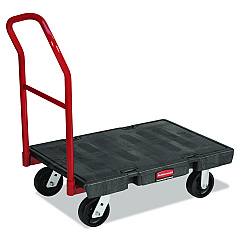 Rubbermaid Commercial Platform Truck, 2,000 lb Capacity, 24 x 36 x 7, Black (4406BLA)