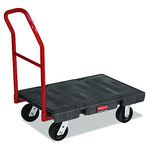Rubbermaid Commercial Platform Truck, 2,000 lb Capacity, 24 x 36 x 7, Black (4406BLA)