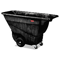 Rubbermaid Commercial Structural Foam Tilt Truck, Rectangular, 850 lb Capacity, Black (9T14BLA)